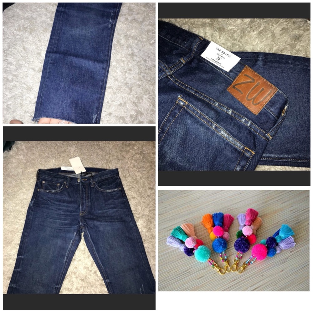NWT Zara women boyfit super cute denim